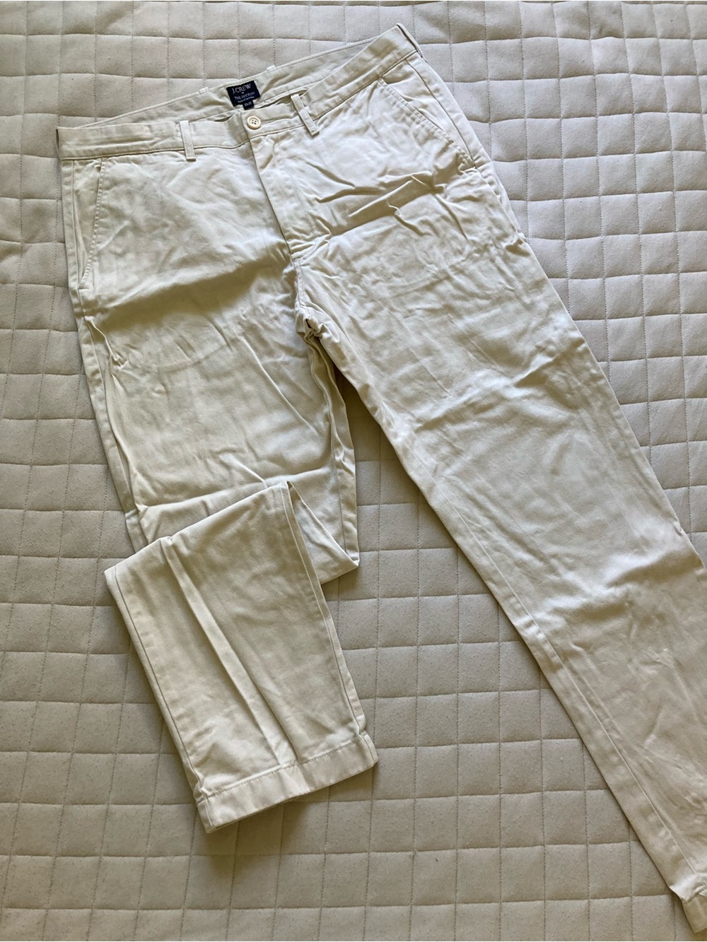 J. Crew Men’s Cream Chino Pants